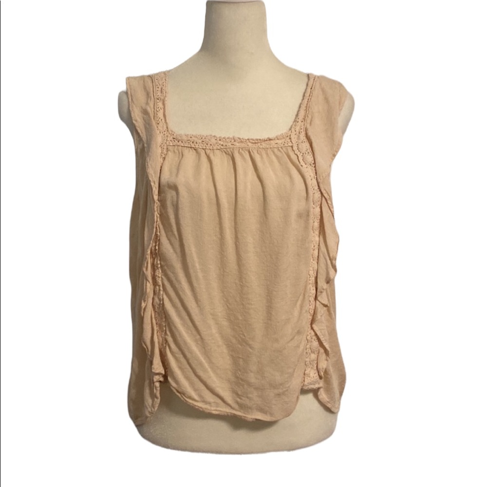 XHILARATION Ruffle Crop Tank top - Picture 1 of 8